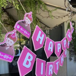 Bunny Birthday Banner Themed Party