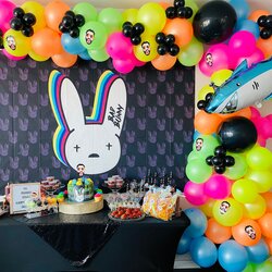Superior Bunny Backdrop Party Decoration