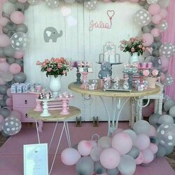 Sublime Creative Baby Shower Decor Ideas Ara Home Mesas Elephants