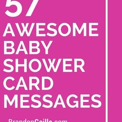 Eminent Awesome Baby Shower Card Messages Sayings Wording
