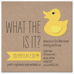 Great Funny Baby Shower Invites To Make Guests Go Goo Ha Glow Invitations Duck Sure If