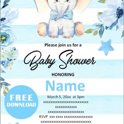 Elephant Baby Shower Invitations Online Plan Your And