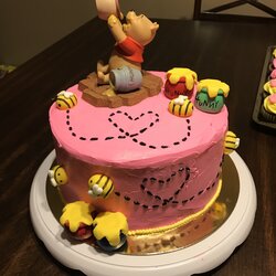 Spiffing Winnie The Pooh Baby Shower Cake Cakes