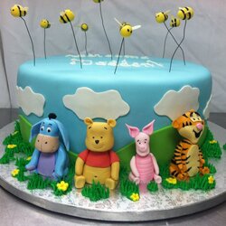 Winnie The Pooh Baby Shower Cake