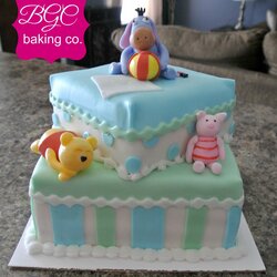 The Highest Standard Winnie Pooh Baby Shower Cake Cakes Boy Girl Choose Board
