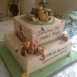 Sublime Classic Winnie The Pooh Baby Shower Cake Disney Nursery
