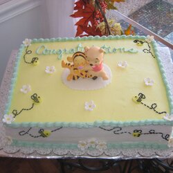 Excellent Winnie The Pooh Shower This Is Sheet Cake Covered In Visit