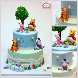 Capital Winnie The Pooh And Friends Baby Shower Cake Cakes Birthday Characters Made Bear Torte Disney Themes
