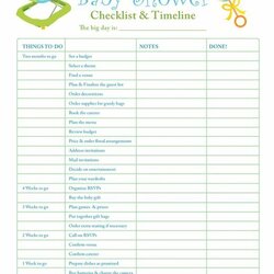 Fantastic Baby Shower Checklist In Steps List