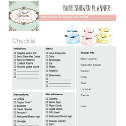 Make Perfect Plan To Hosting Baby Shower Free Printable Checklist Things
