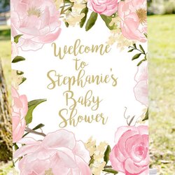Baby Shower Welcome Sign To Pastel