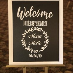 Baby Shower Welcome Sign With Images