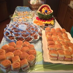 Worthy Easy Finger Foods For Baby Shower Food Budget Sandwiches Snacks Cheap Menu Hawaiian Fall Para Rolls