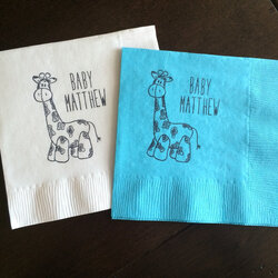 Exceptional Baby Shower Napkins To Wow Your Guests Giraffe Will Since Party These They Available