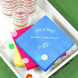 Tremendous Personalized Baby Shower Napkins Beau Coup Visit Practical Guide Uploaded User