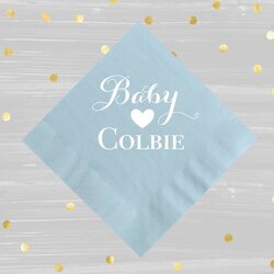 The Highest Quality Baby Boy Napkins For Your Shower Custom Designed And