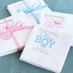 Superior Personalized Exclusive Baby Napkins In With Images Shower Coup Favors Hundreds