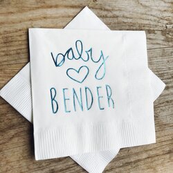 Baby Shower Napkins Personalized Monogrammed Custom