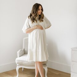 Cool Maternity Baby Shower Outfits White Lace Sexy Dresses For Dress