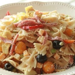 Swell Pasta Salad Italian Party Shower Baby Recipe Food Mustache