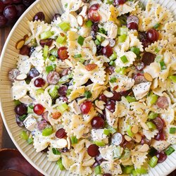 Wizard Poppy Seed Chicken And Grape Pasta Salad Cooking Classy Summer Recipe Salads Recipes Grapes Wedding