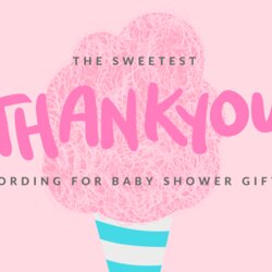 Outstanding Baby Shower Thank You Notes Free Wording Examples Card Gift Cards Printable Sweet Gifts After