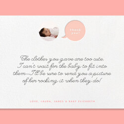 Magnificent Template For Baby Shower Thank You Cards Blog