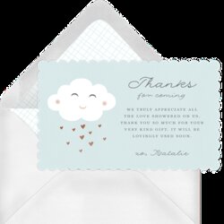 Creative Baby Shower Thank You Wording Examples Off