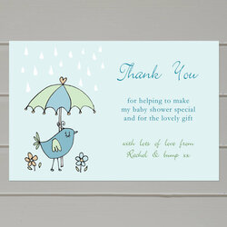 Excellent Baby Shower Thank You Cards By Molly Moo Designs Card Gift Wording Invitations Say Family Original