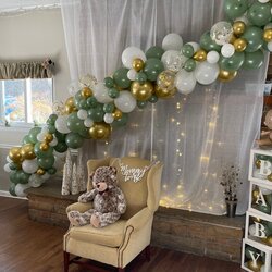 The Highest Standard Balloons Everywhere Two Baby Showers In One Day Shower Balloon Garland Final