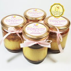 Fine Cakes And Pastries Baby Shower Giveaways Jar Dessert