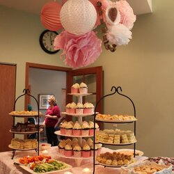 Splendid Baby Shower Decor Ideas For Tables Showers Tablecloth Themes