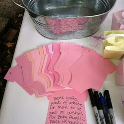 Fine Cute Keepsake Idea For The Mommy To Once Everyone Writes On Baby Shower Simple Favors Children Girly