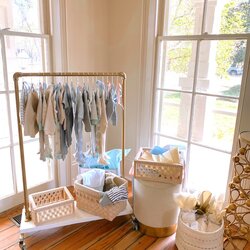 Fantastic Whimsical Gender Neutral Baby Shower Off The Rack Gift Display