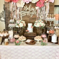 Worthy Pin Page Shower Baby Party Chic Girl Bohemian Decor Themes Decorations Table Dessert Showers Magical