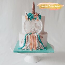 Cool Baby Shower Cake By Fondant Custom Cakes Cute Catcher Dream