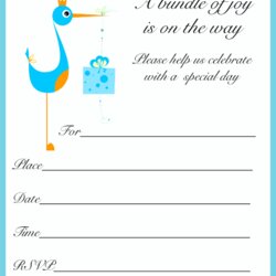 Swell Free Cute Printable Baby Shower Invitations Invitation Templates Template Boy Boys Cards Blue Cool