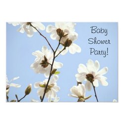 Exceptional Baby Shower Party Honoring Mom Invitations Flower