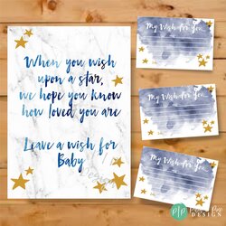 Super Baby Shower Wishes For Wishing Well Twinkle Moon