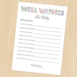 Baby Well Wishes Printable Shower Game Download Gender Neutral