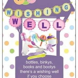 Marvelous Actual Wishing Well Invite Insert Cute As Button Baby Shower My Wishes Creation Choose Board Feel