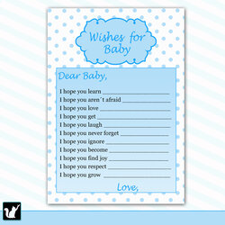 Legit Best Images Of Printable Wishes For Baby Boy Shower Games Dots Card Via