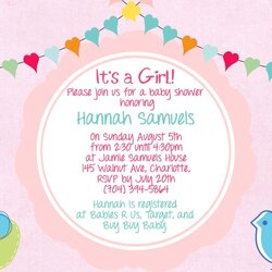 Splendid Baby Shower Invitation Wording For Girl Parents Invitations Invites Examples Templates Suggested