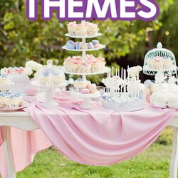 Exceptional Girl Baby Shower Heaven Theme Table Decor Themes For Girls