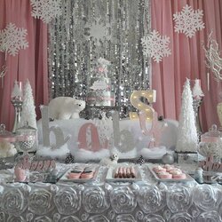 Snowflake Is On The Way Baby Shower Party Ideas Photo Of Girl