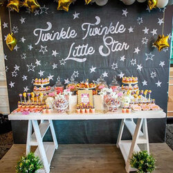 Excellent Baby Shower Themes For Girls Lots Of Girl Ideas Twinkle Star Party Little Theme Unique Galaxy