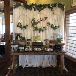 Woodland Baby Shower By Creations Rustic Backdrop Theme Decorations Vintage Decor Themes Safari Wooden Boy