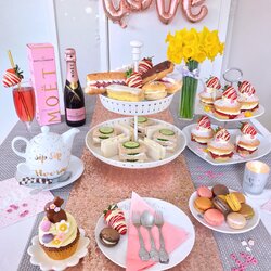 Brilliant From Tea Party Food Afternoon Shower Baby Birthday Decorations Homemade Choose Board English Table