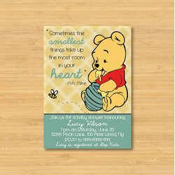 Eminent Unavailable Listing On Pooh Winnie Shower Baby Invitation Boy Girl Printable Gender Smallest Things