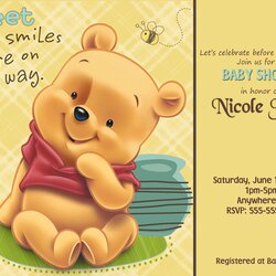 The Highest Quality Party Express Invitations Baby Shower Pooh Invitation Printable